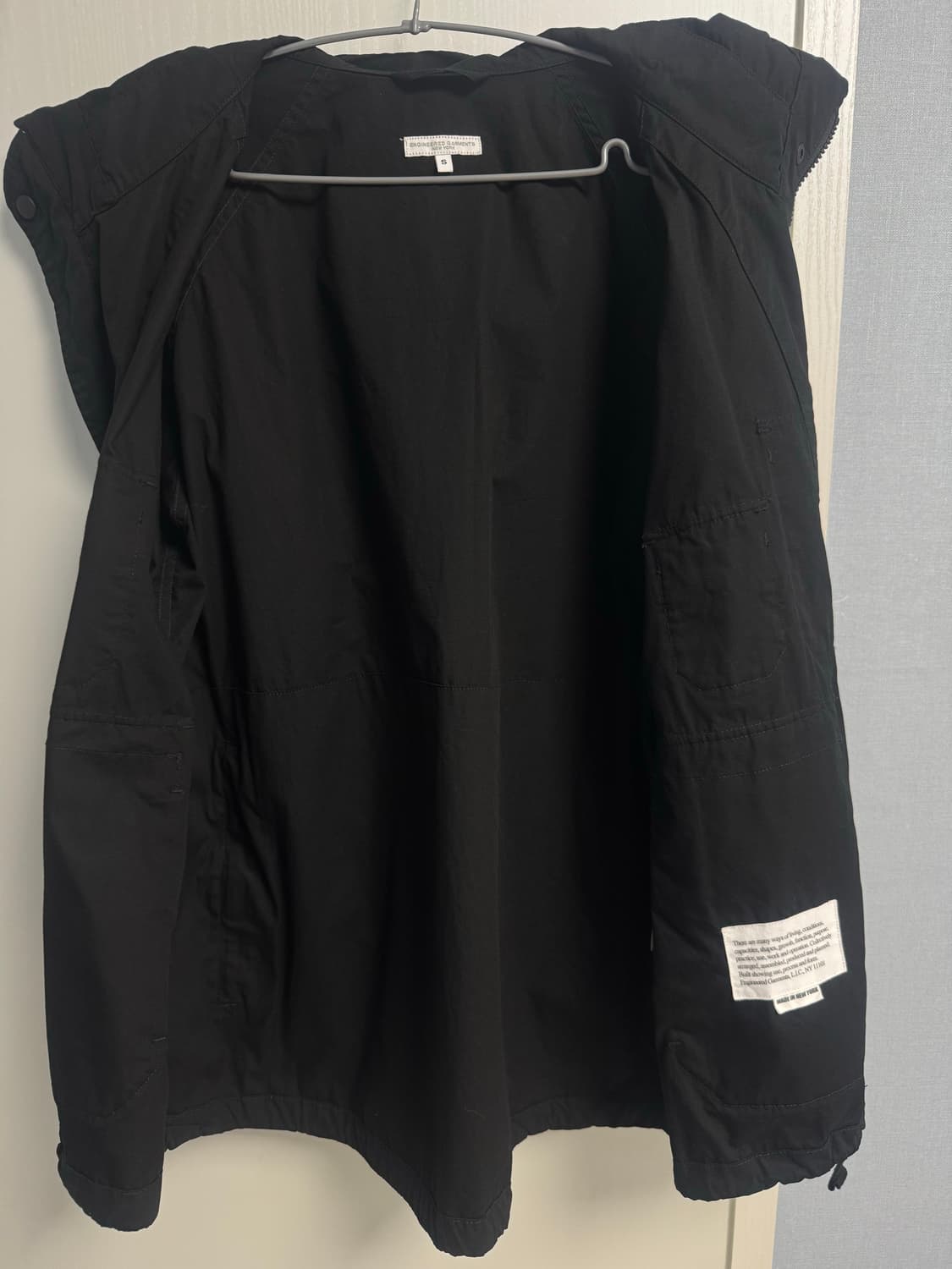 엔지니어드가먼츠 22ss 아틀란틱파카 블랙 S 상품이미지5