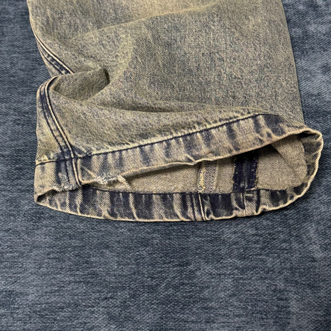 아이돈워너셀 레이어 커브 데님 인디고 상품이미지6