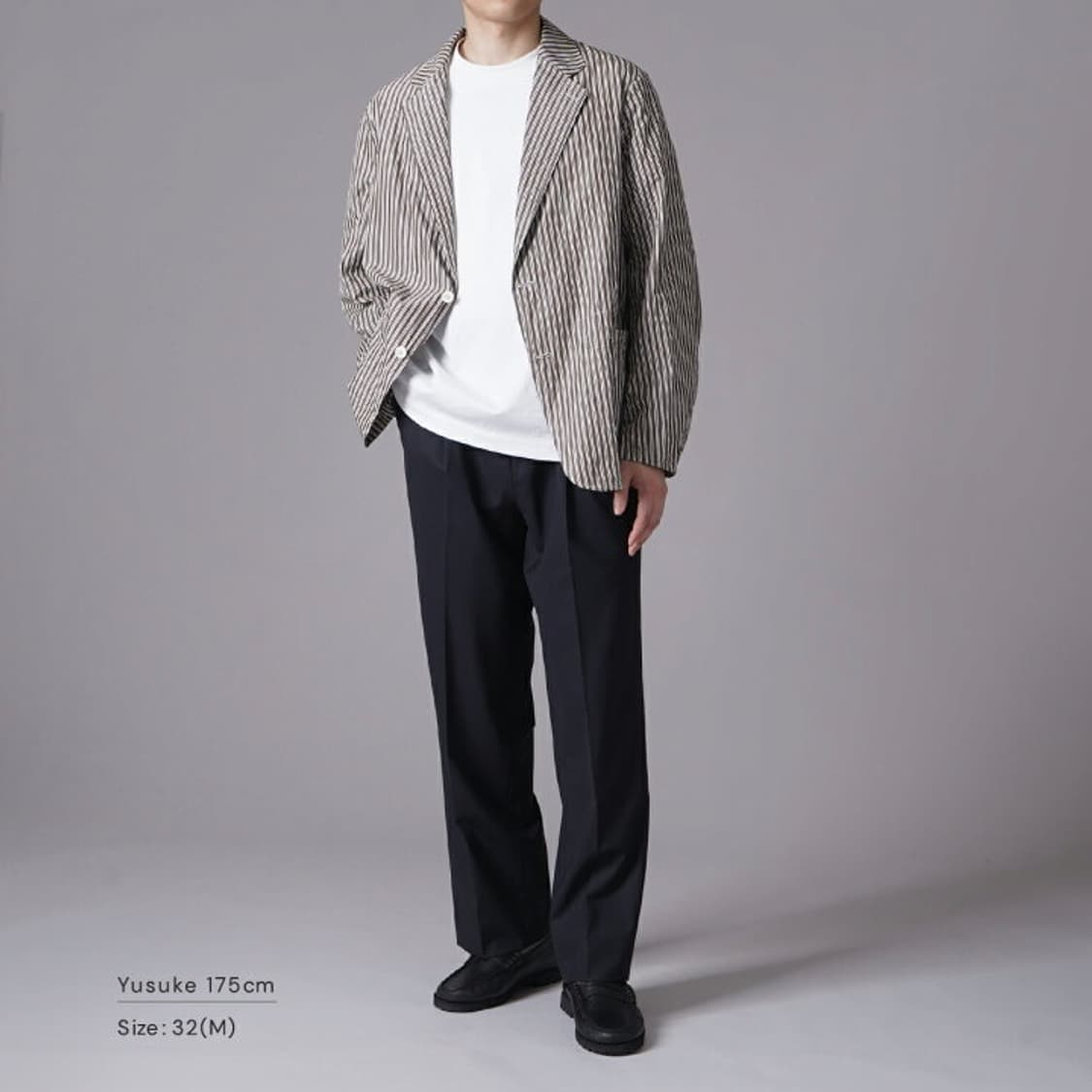 캡틴선샤인 슈컷 울 슬랙스 네이비 32 새상품 상품이미지3