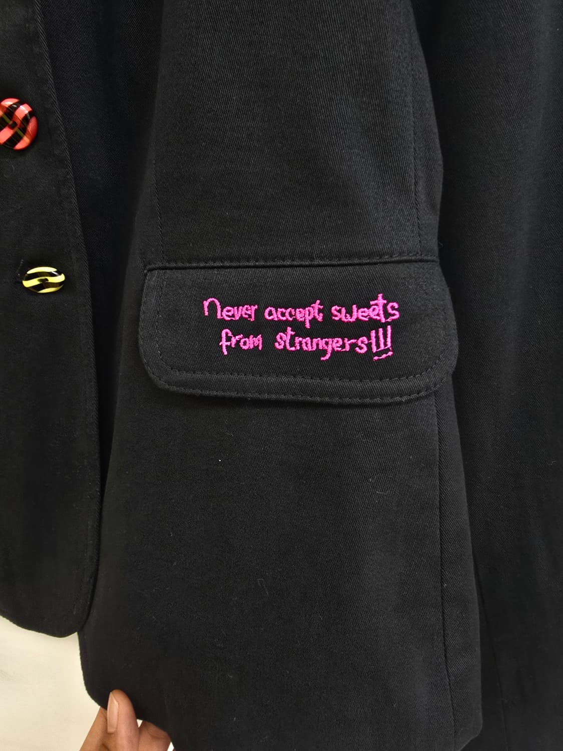 모스키노 진 매장판 레터링 자수 귀여운 자켓 상품이미지5