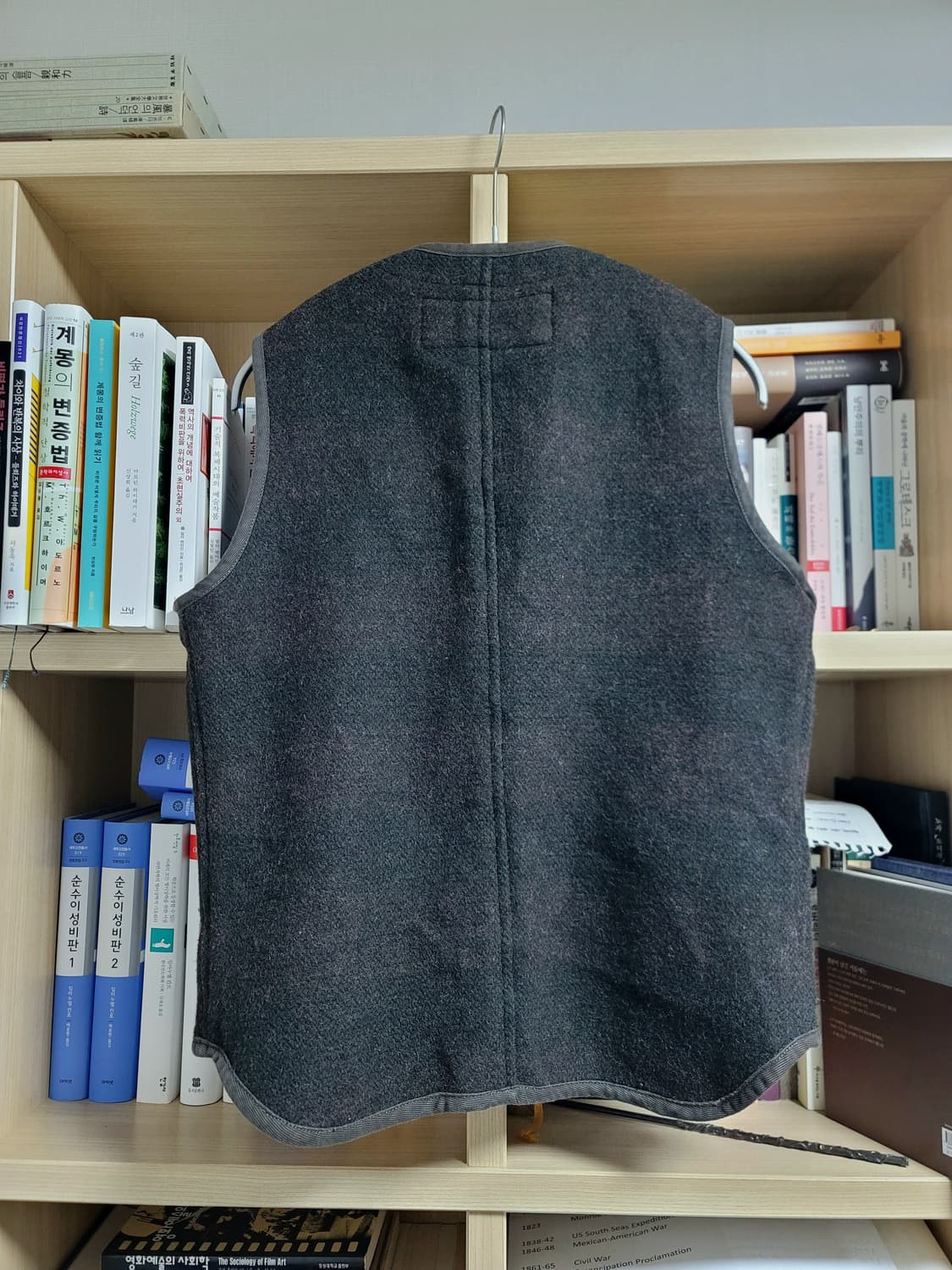 빔즈 브라운스비치 비치클로스 레드 버팔로체크 리버시블 베스트 상품이미지6