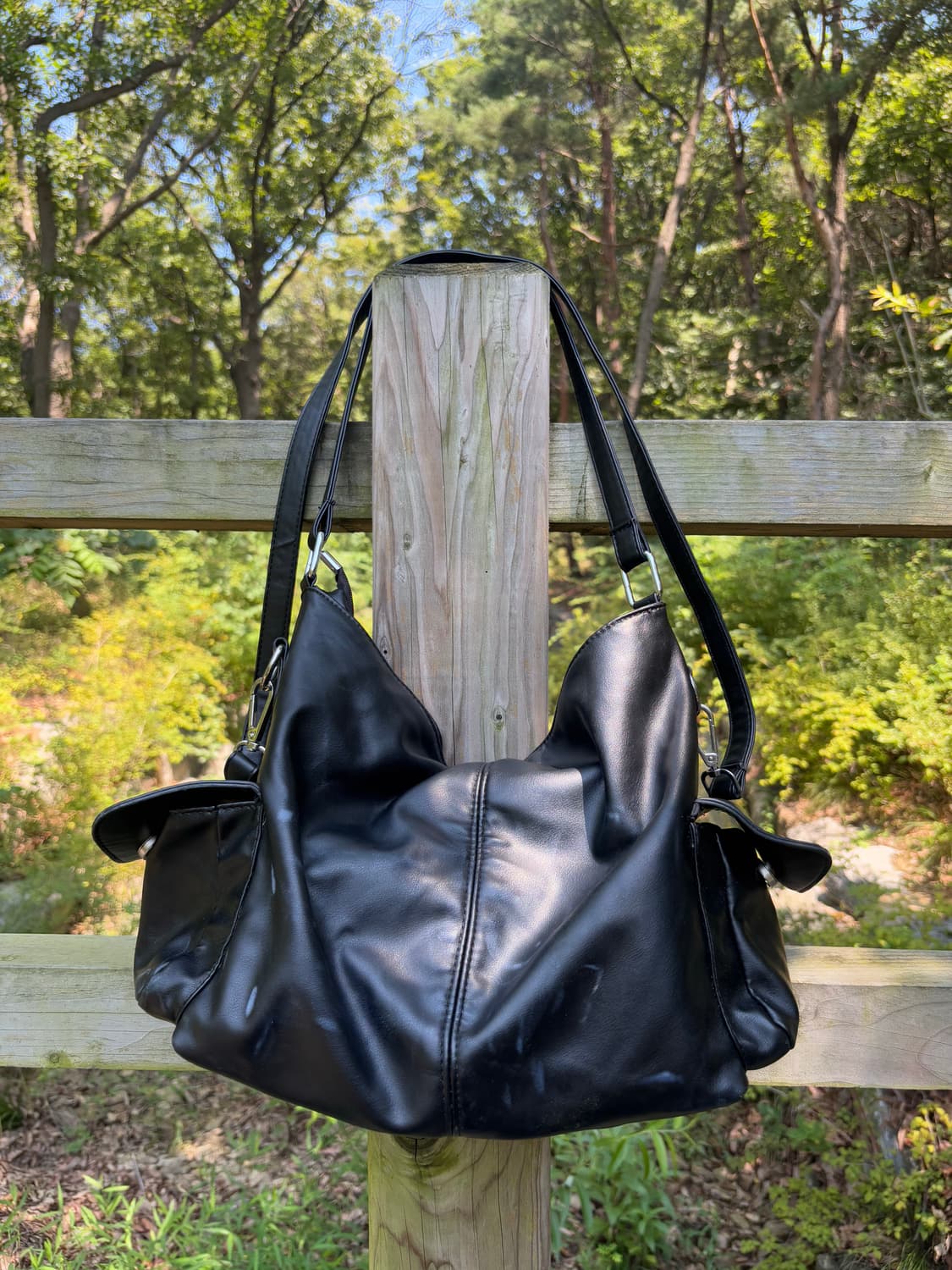 “Unknown” Y2K Multi Pocket Black Bag 상품이미지6