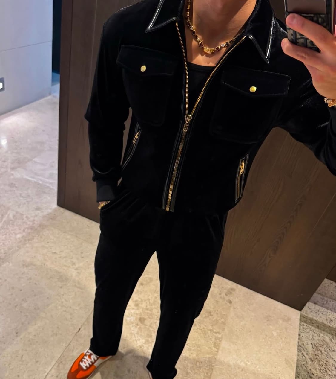 라피나토 에뚜알 벨벳 트러커 트레이닝 셋업 50 size 상품이미지1