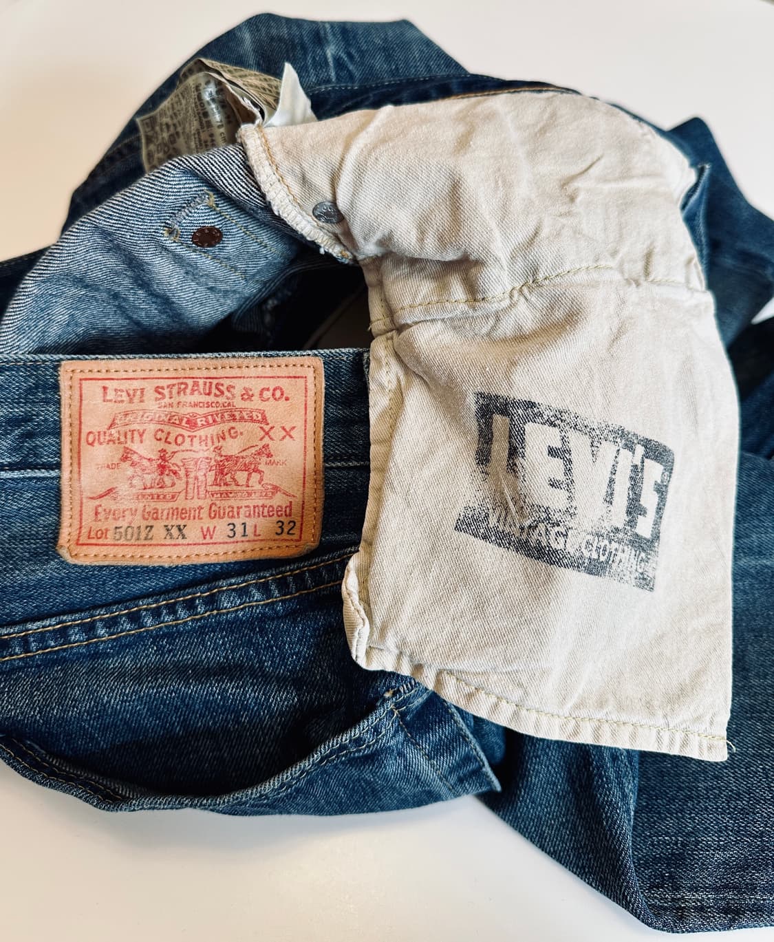 LVC 54501 콘밀 화이트오크 셀비지 31-32 신품급 501Z 상품이미지4