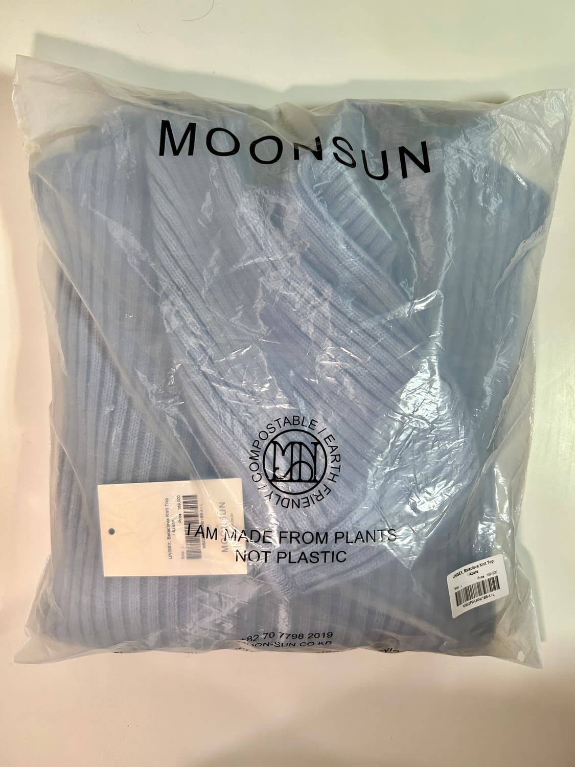 문선 바라클라바 니트 탑 (UNISEX) 상품이미지1