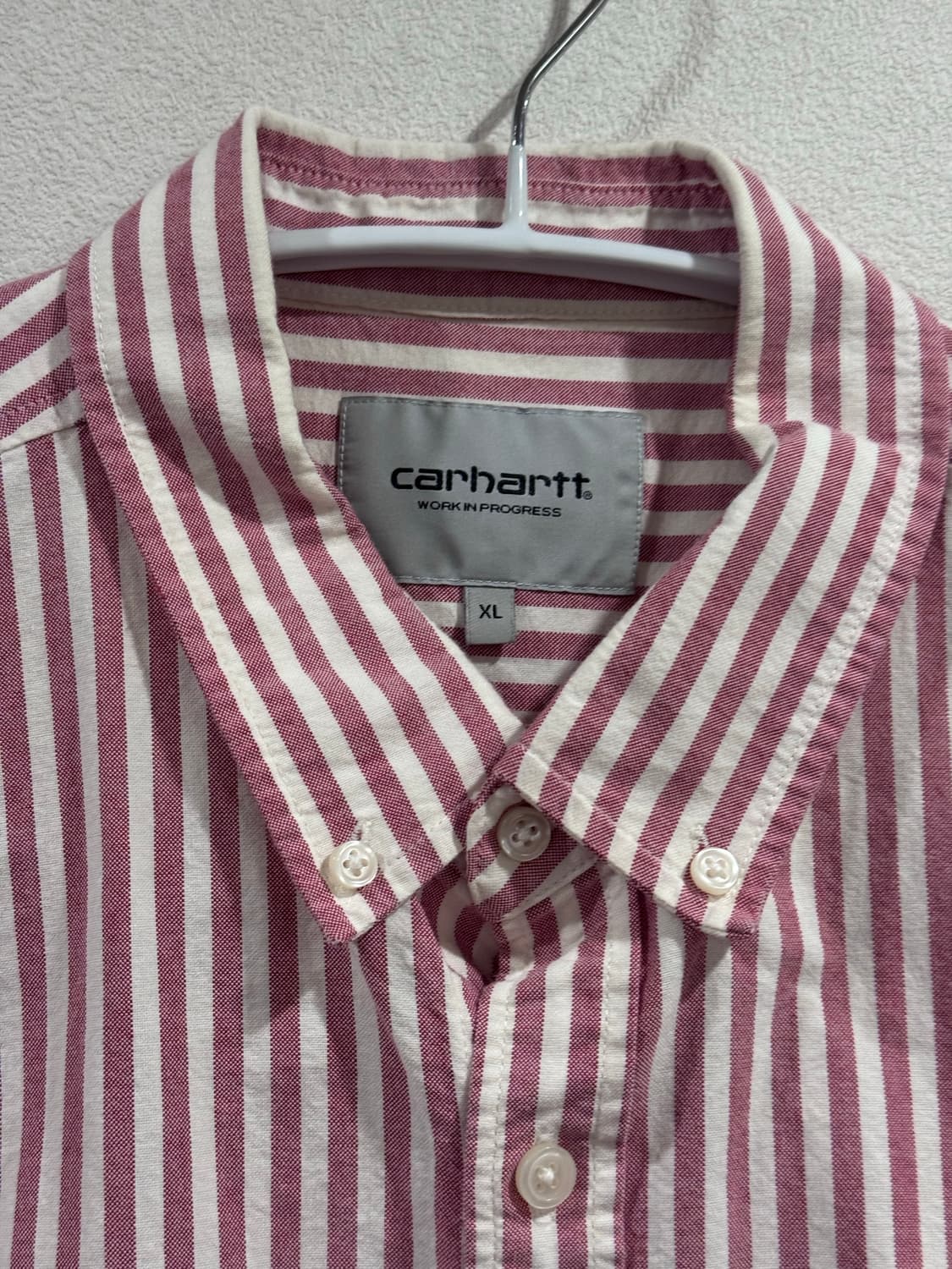 칼하트 wip 스트라이프 반팔 셔츠 상품이미지2