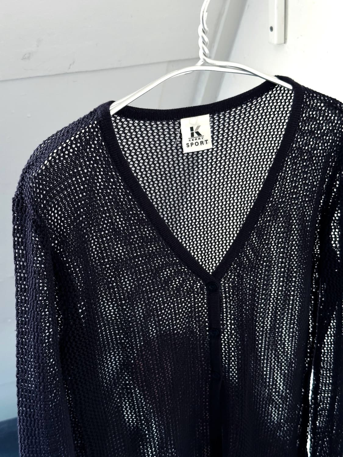 Cotton loose knitted design cardigan 상품이미지4