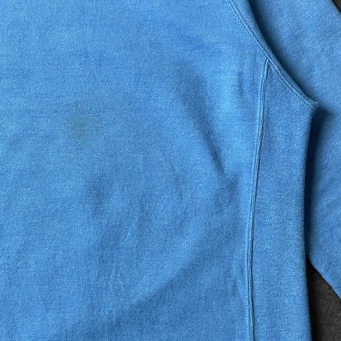 CHAMPION 챔피온 빈티지 블루 코튼 기모 맨투맨 A00496 상품이미지3