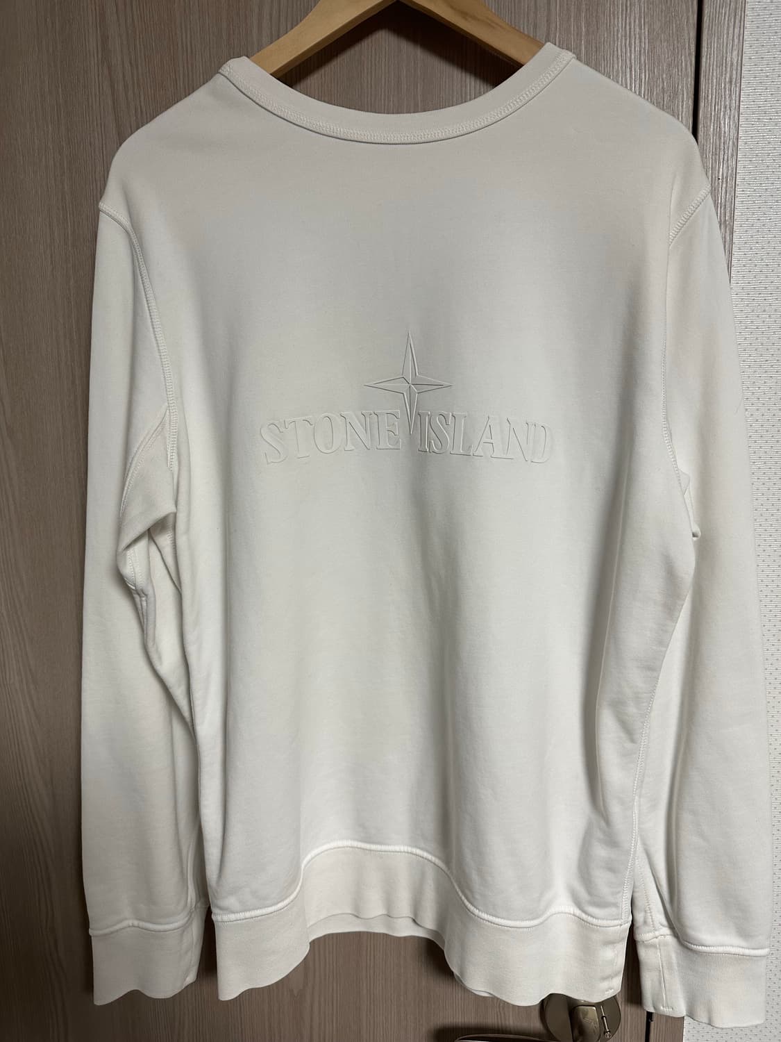 스톤아일랜드 화이트 맨투맨 L 새상품급 상품이미지2