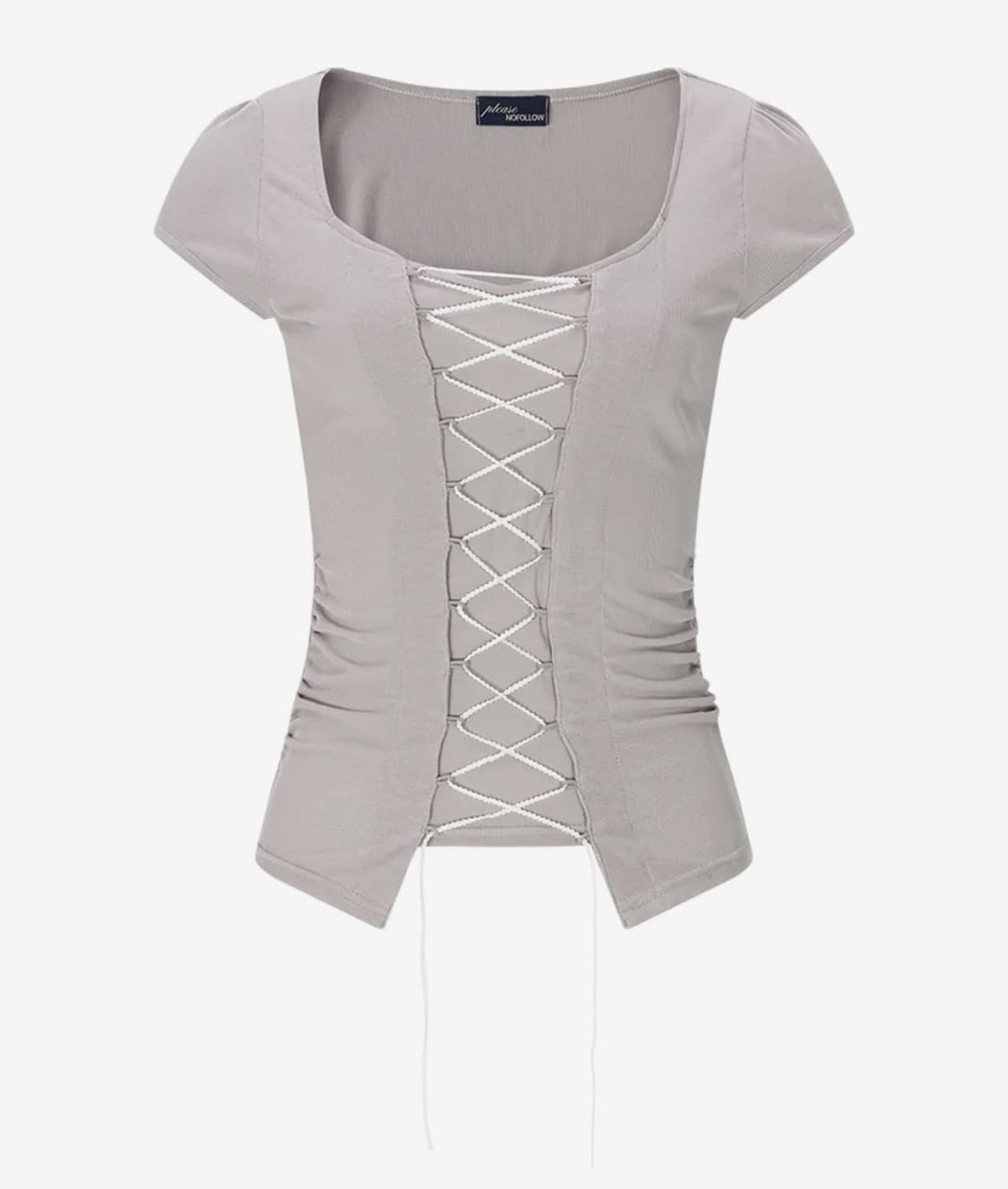 플리즈노팔로우 Heren Corset Short Sleeve Top (S 상품이미지1