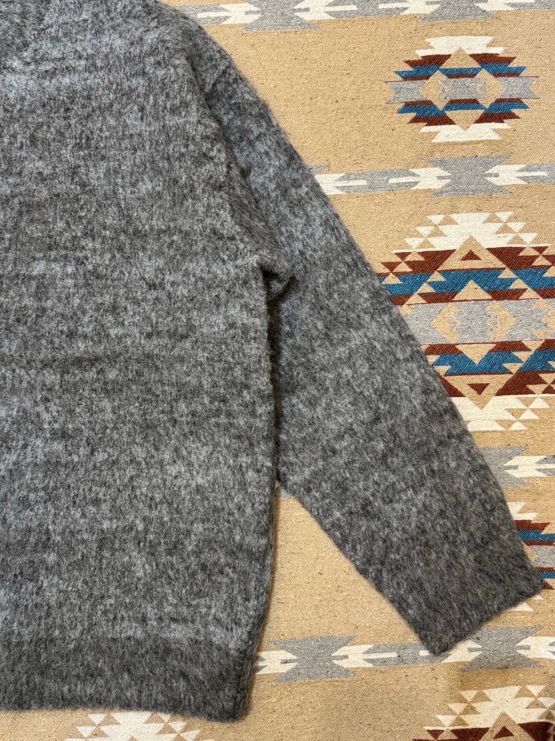 [L][100] 타임옴므 알파카 니트 그레이  상품이미지3