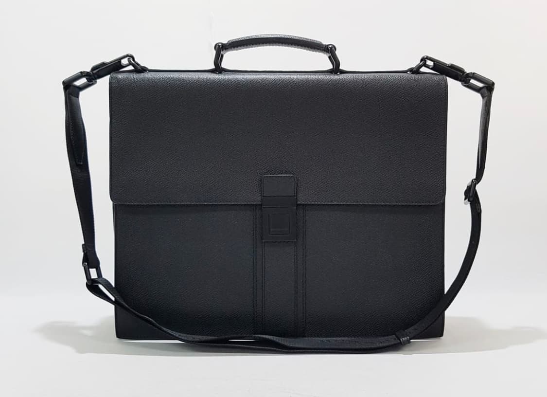 버버리 레더 블랙 브리프케이스 상품이미지1