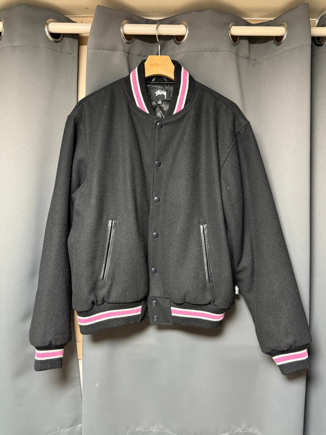 스투시 s 토크 멜튼 s talk meltone varsity 바시티 M 상품이미지2