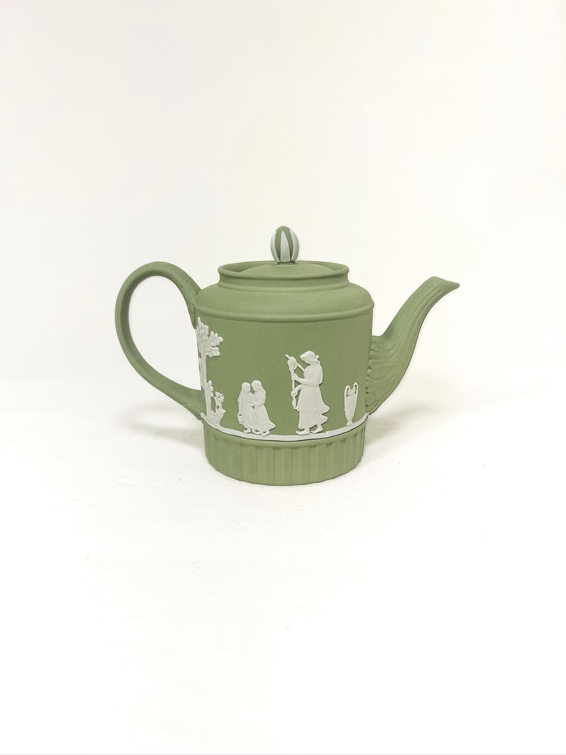 [영국엔틱] (레어)웨지우드 제스퍼웨어 미니어쳐 도자기 티팟_ 세이지그린 상품이미지3