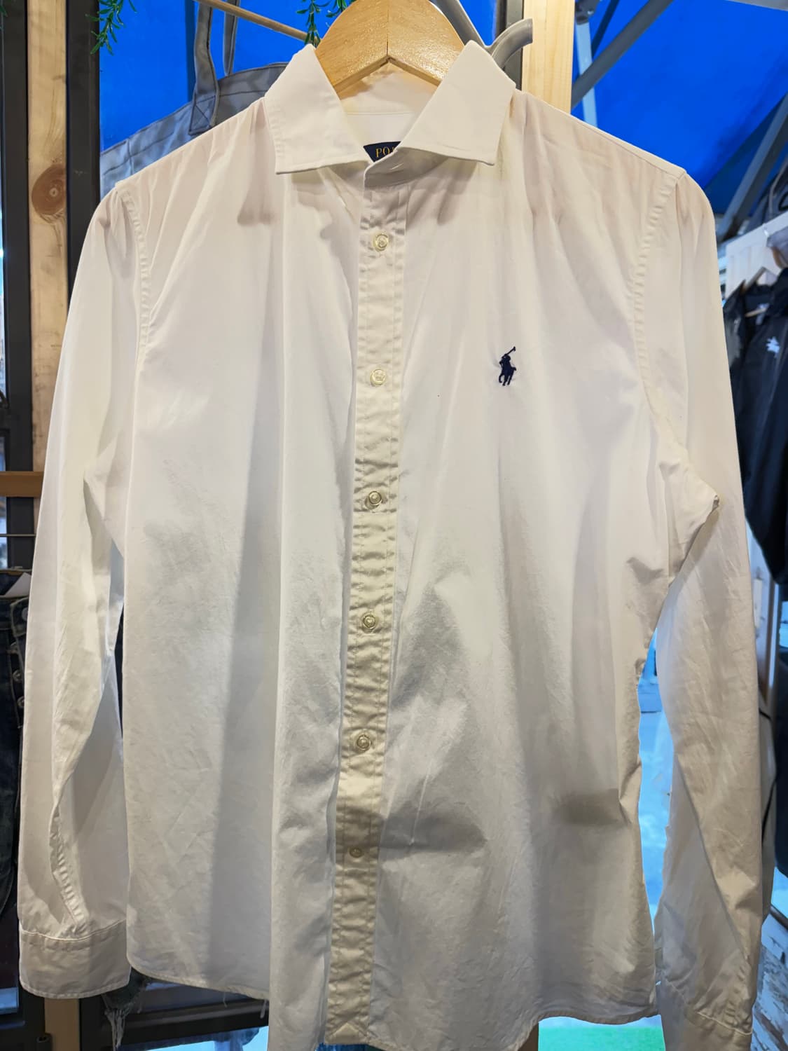 폴로 랄프로렌 네이비포니 화이트 셔츠 상품이미지1