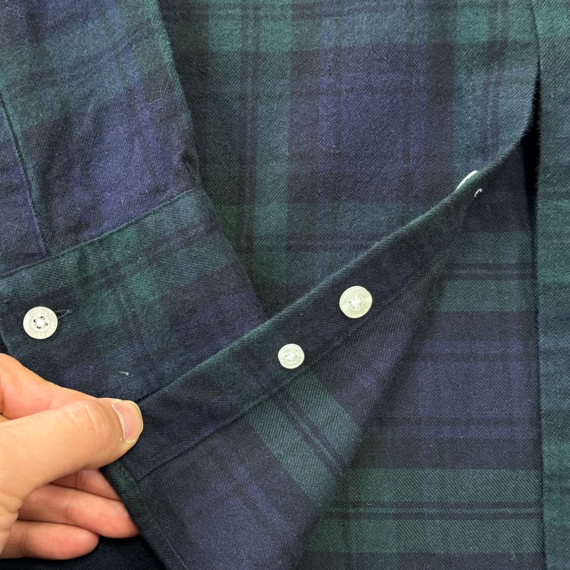 브룩스브라더스 블랙와치 플란넬 체크셔츠 2XL 상품이미지4