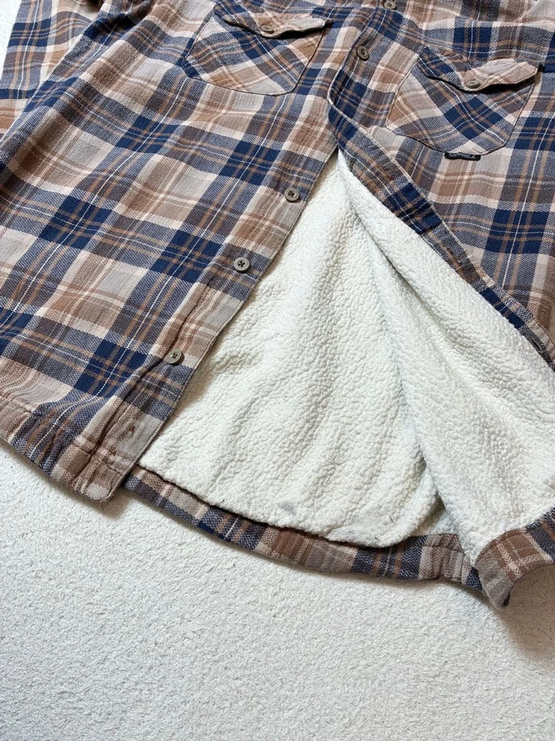 O'Neill 00's 워싱 플란넬 양털 남방 PN7058 상품이미지5