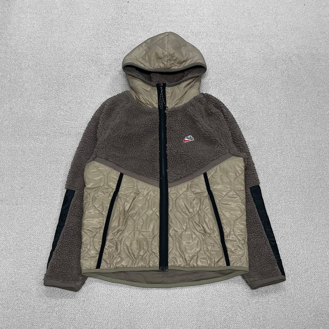 나이키 헤리티지 후리스 후드 자켓 베이지 상품이미지1
