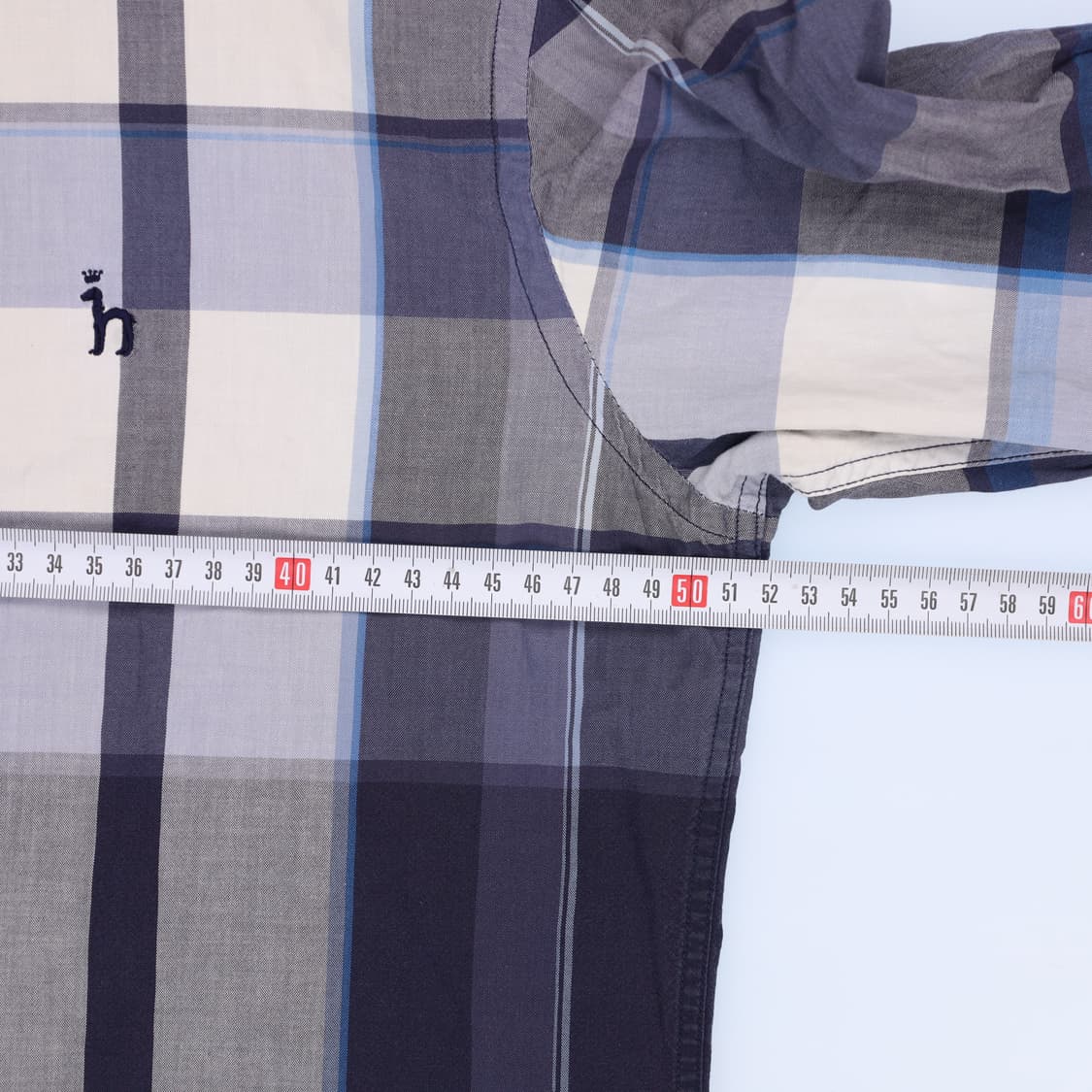 100 헤지스 노바 체크 남방 셔츠 N7580 상품이미지5