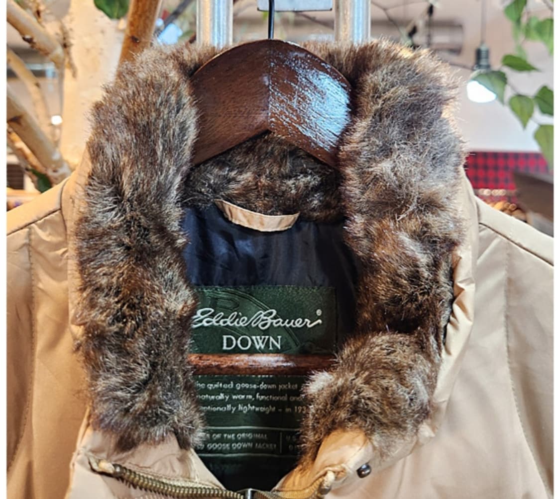 eddie bauer 에디 바우어 베이지 구스 다운 점퍼 상품이미지3