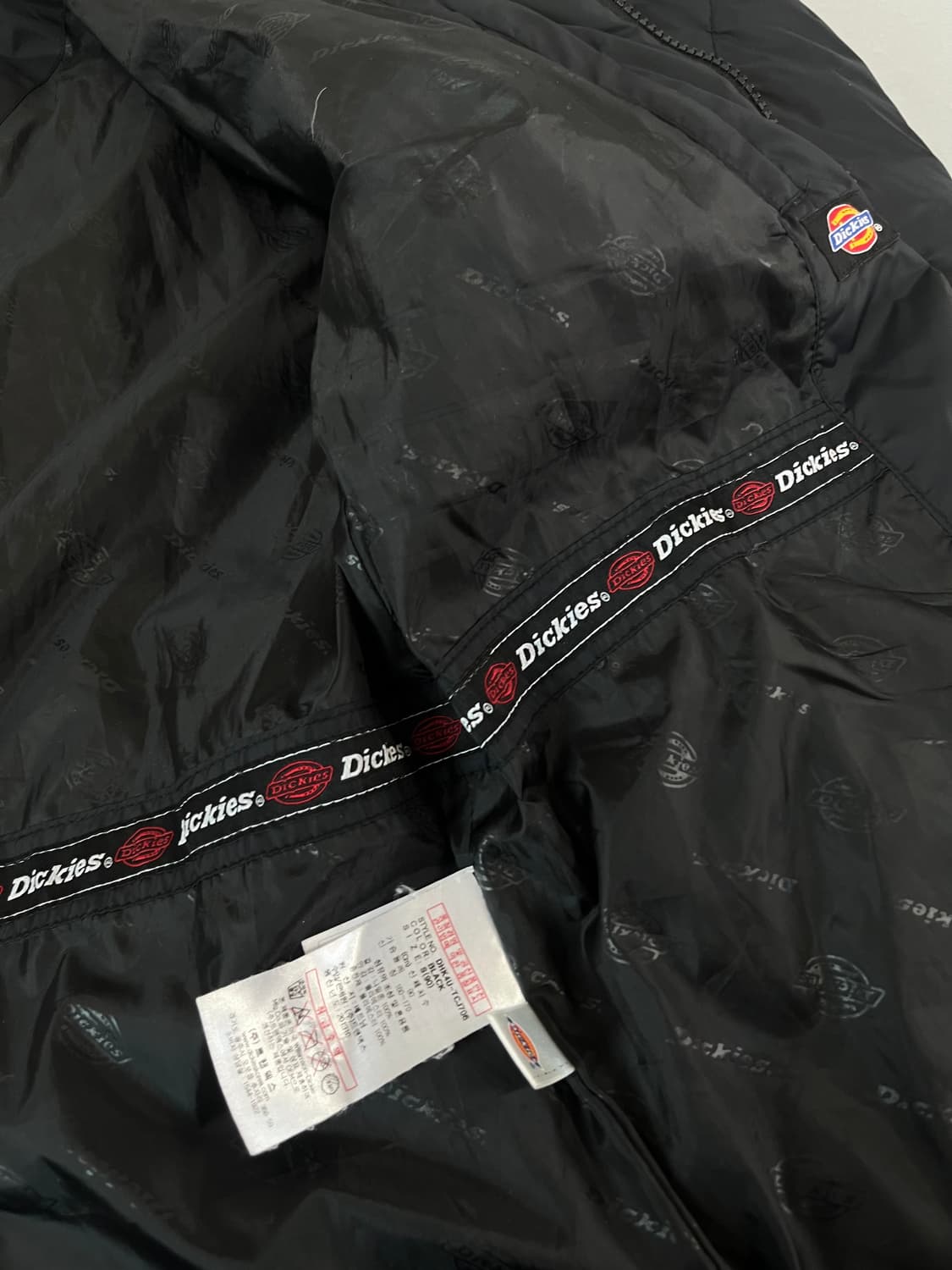 [s] 디키즈 베이직 USA 레드 로고 경량 패딩 상품이미지5