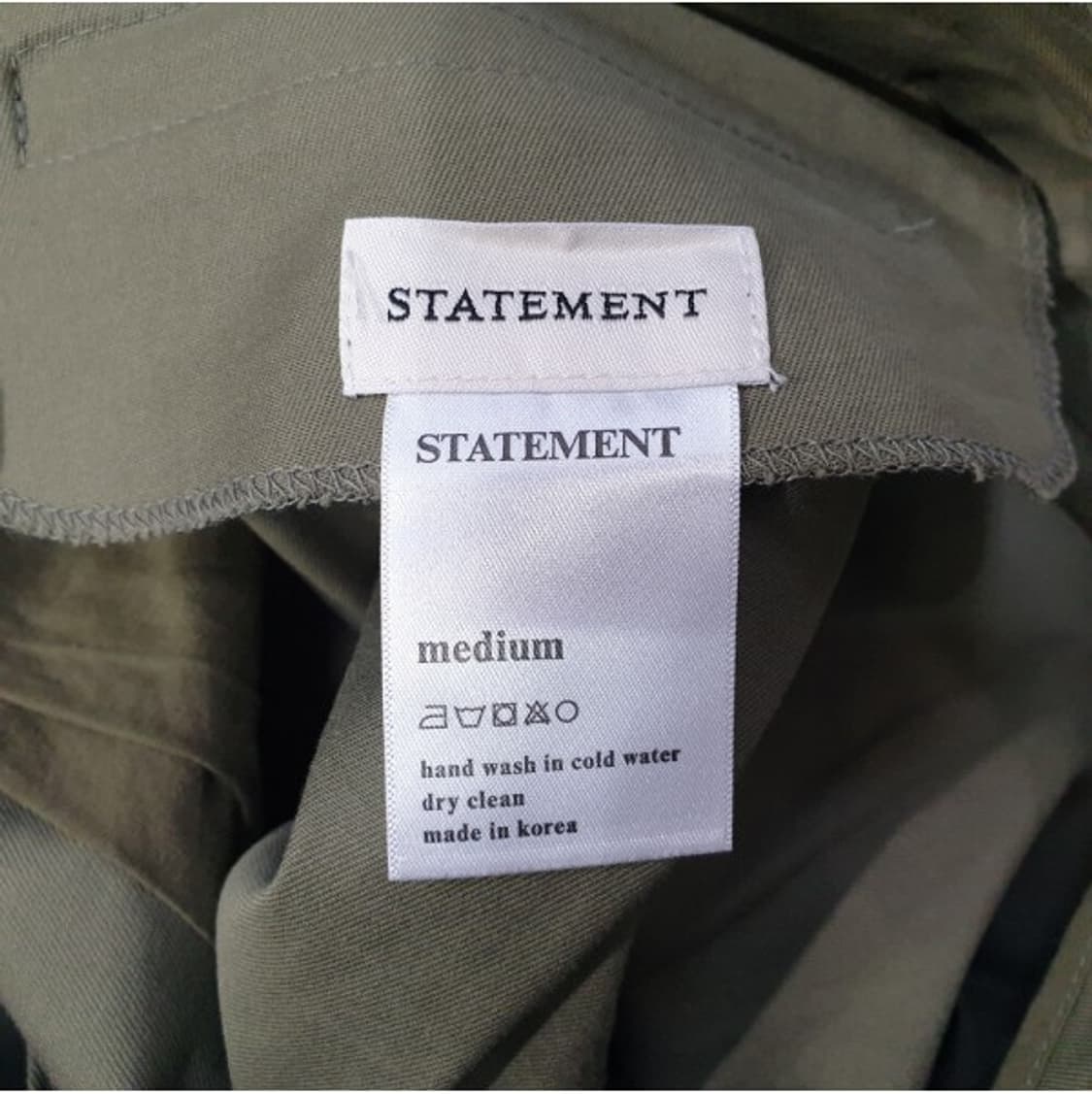 스테이트먼트 코튼 팬츠 M(28정도) 상품이미지4