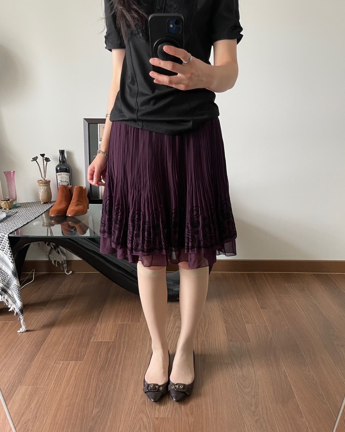 Paisley pattern skirt 상품이미지2