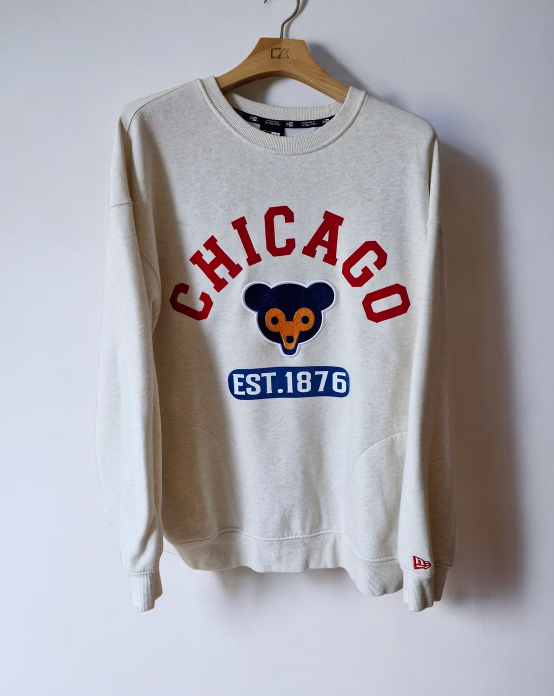 뉴에라 시카고 기모 맨투맨 아이보리 XL 상품이미지1