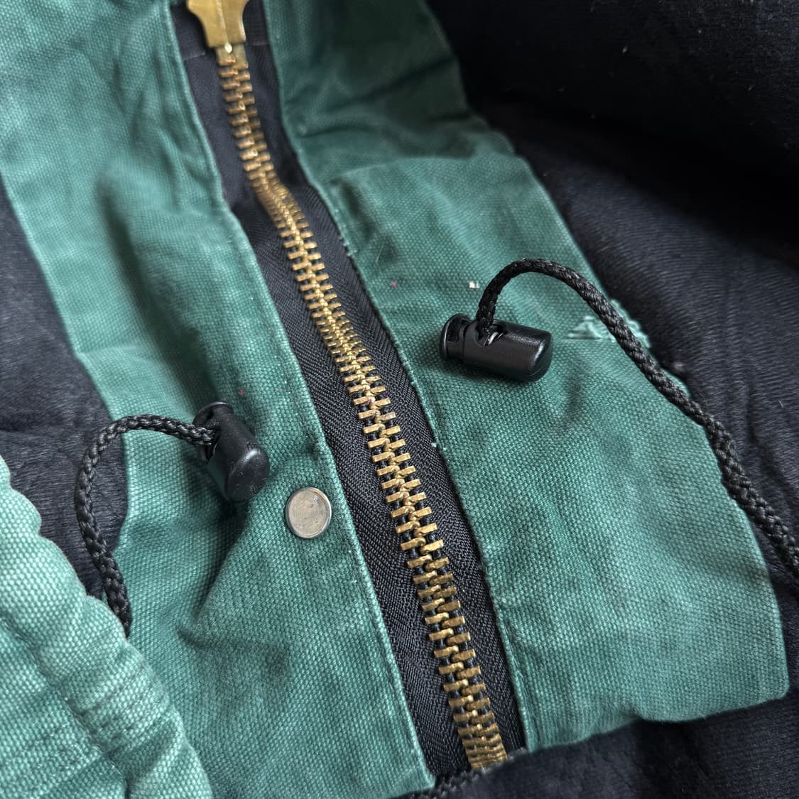 칼하트 헤비 덕 초어 페이드 워싱 워크자켓 그린 상품이미지7