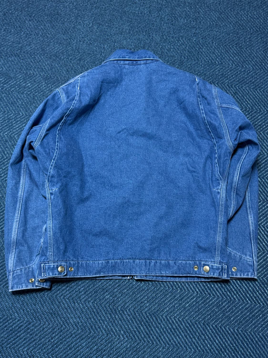 [M]칼하트 디트로이트OG 자켓 블루 스톤 워시드 상품이미지3