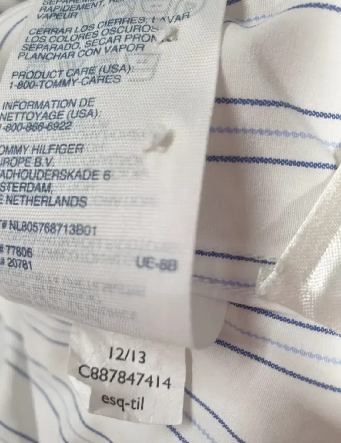 타미힐피거 남자 셔츠남방.  싸이즈 95 상품이미지7