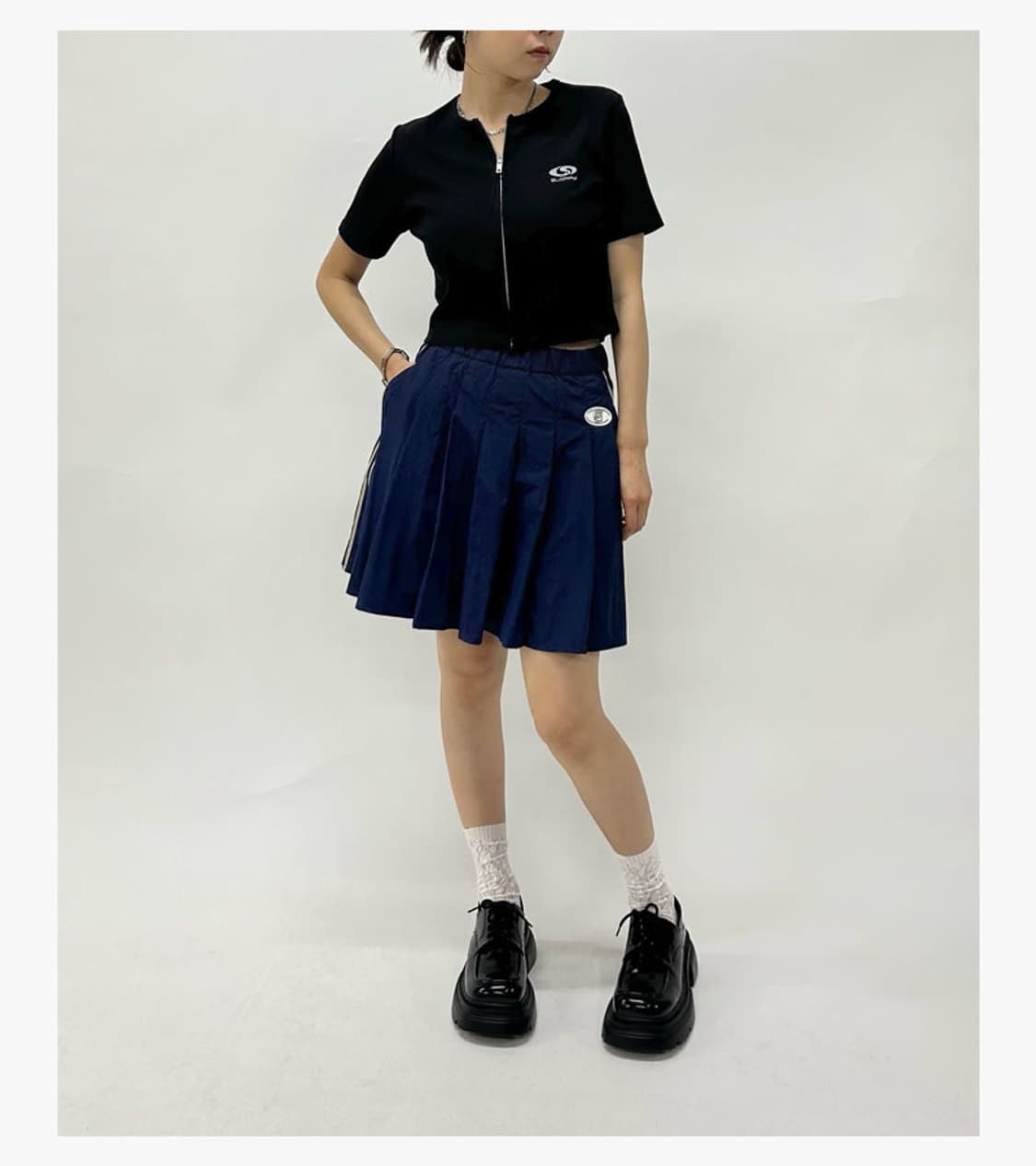 WHO’S WHO GALLERY - NYLON PLEATS SKIRT 상품이미지2