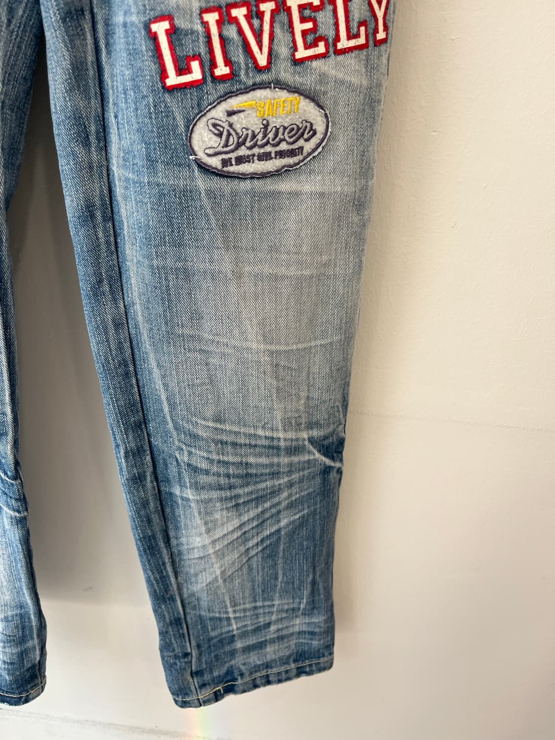 블런틀리(Bluntly) 풀 패치워크 빈티지 데님 오버롤 상품이미지6