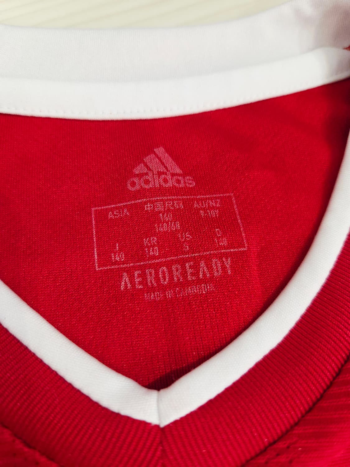 아디다스 키즈 바이에른 뮌헨 홈 저지 레드 상품이미지5