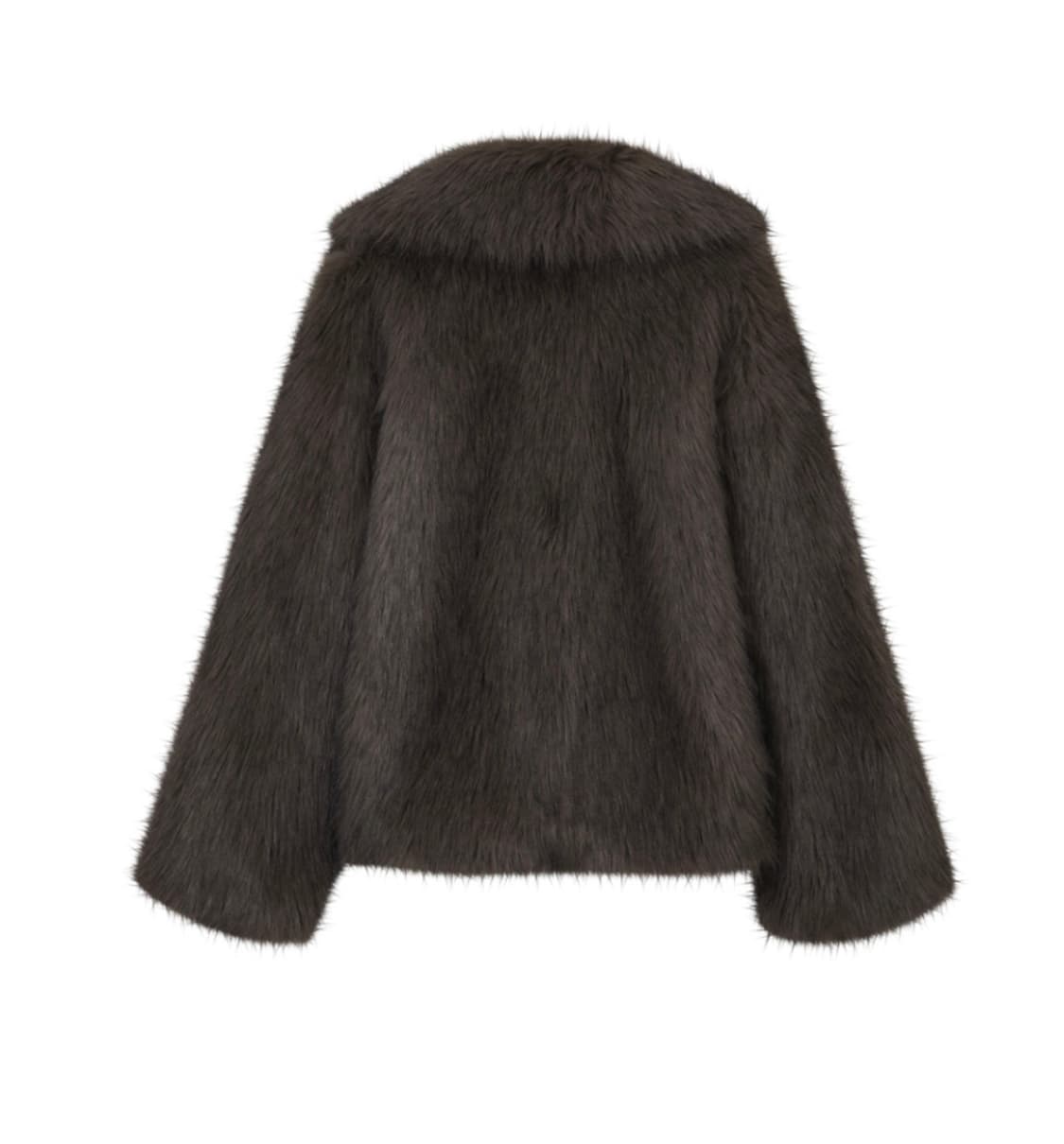 루루서울 Fluffy Double Fur Jacket Ash Brown 상품이미지2