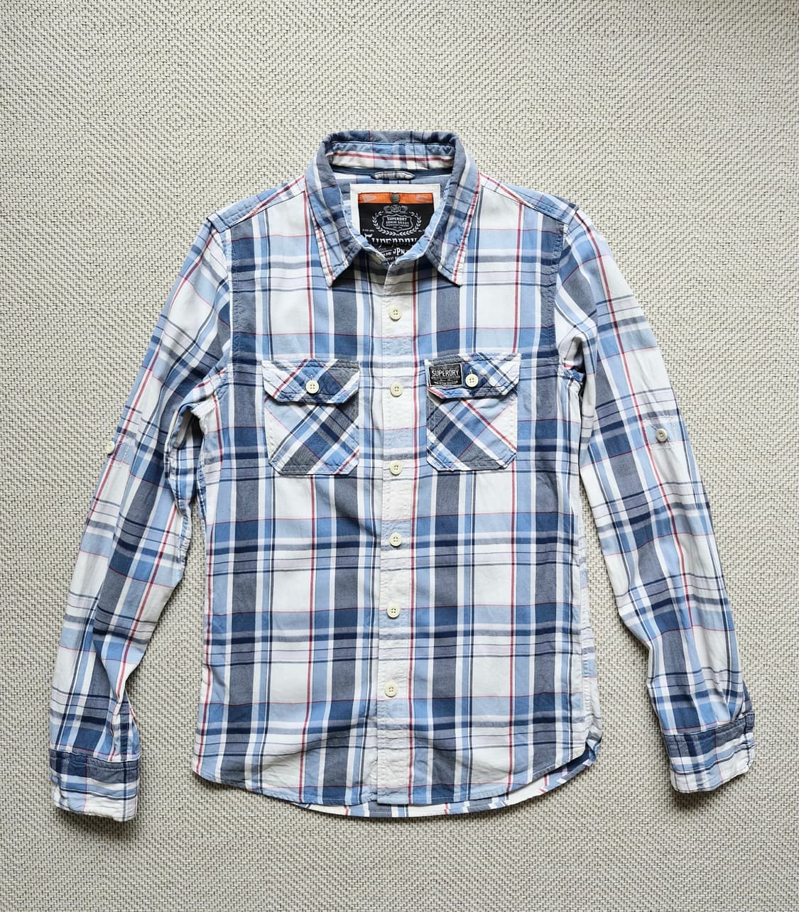 슈퍼드라이 체크 셔츠 L  상품이미지2