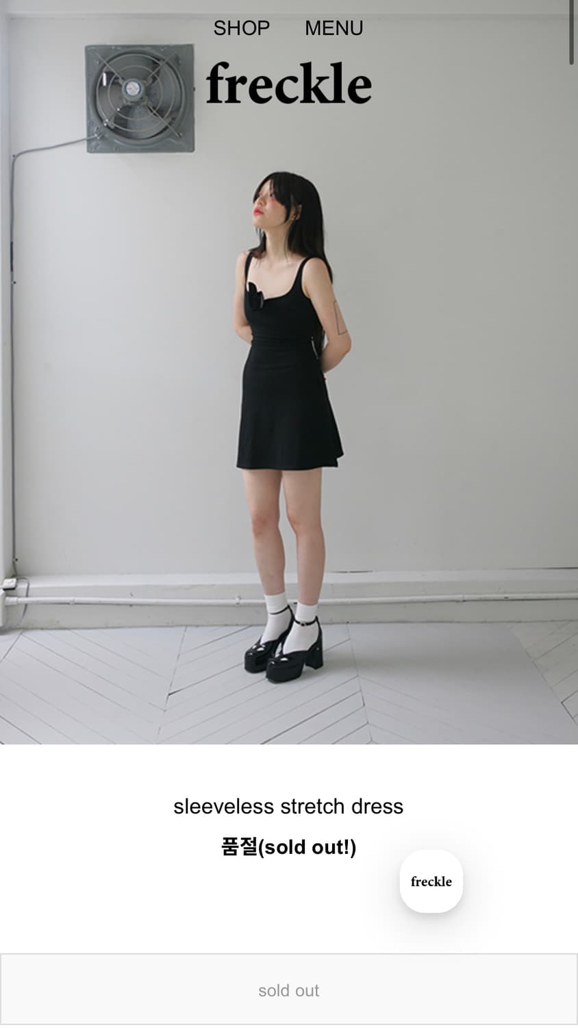프레클 스트레치 슬리브리스 드레스 상품이미지2