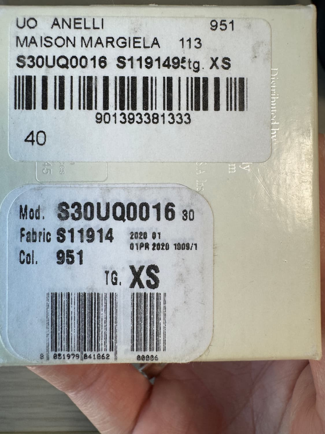 마르지엘라 넘버링 반지 xs사이즈 상품이미지3