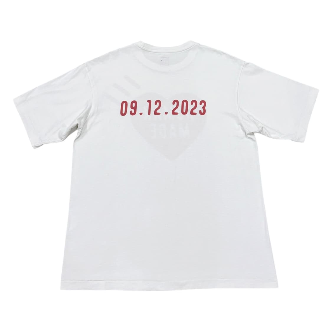 휴먼메이드 데일리 날짜 반팔티 화이트 L 상품이미지3