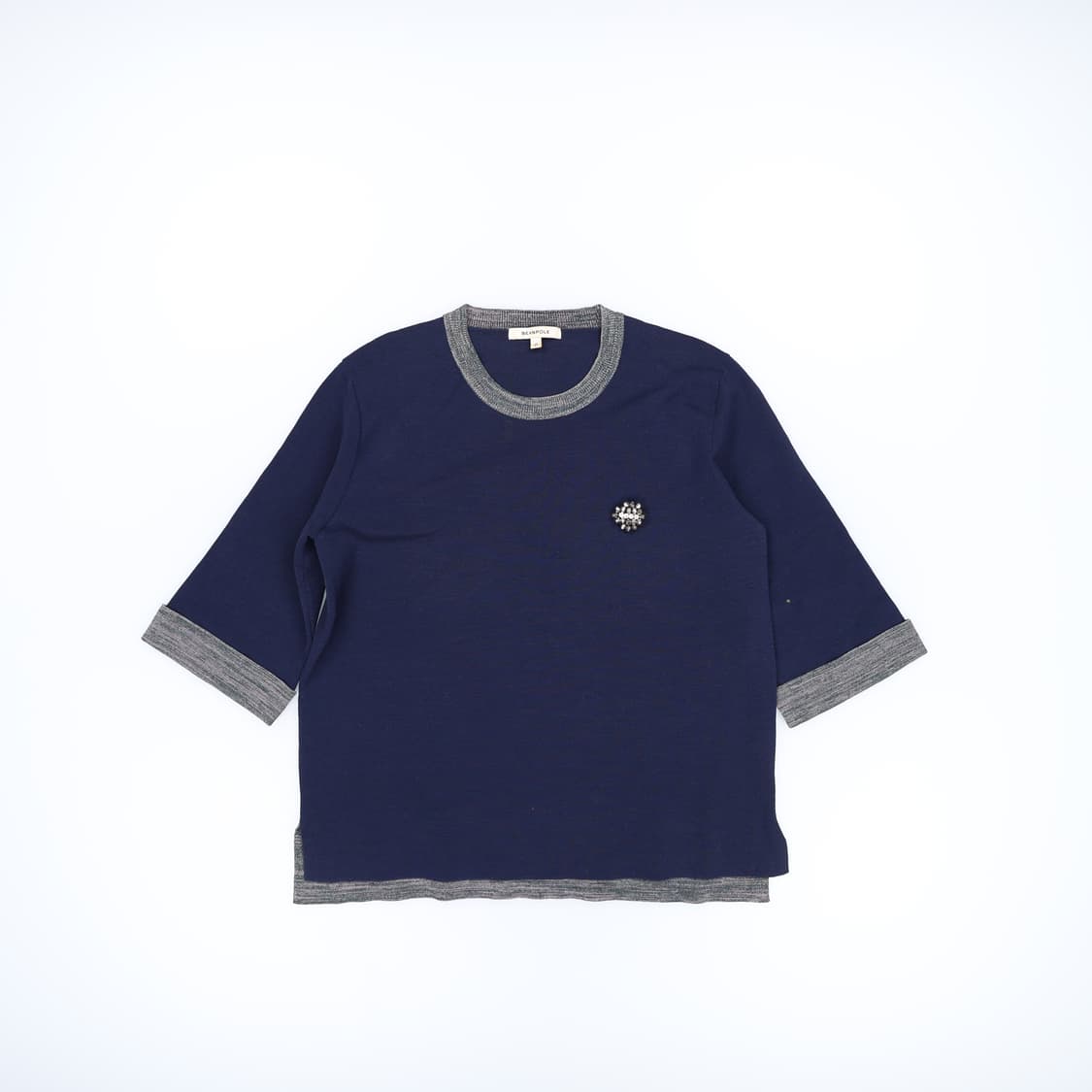 [95] 빈폴 여성 네이비 7부 티셔츠 1103HR1 상품이미지1