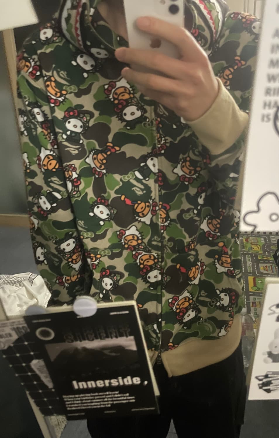 베이프 헬로키티 후드집업 2XL 상품이미지1