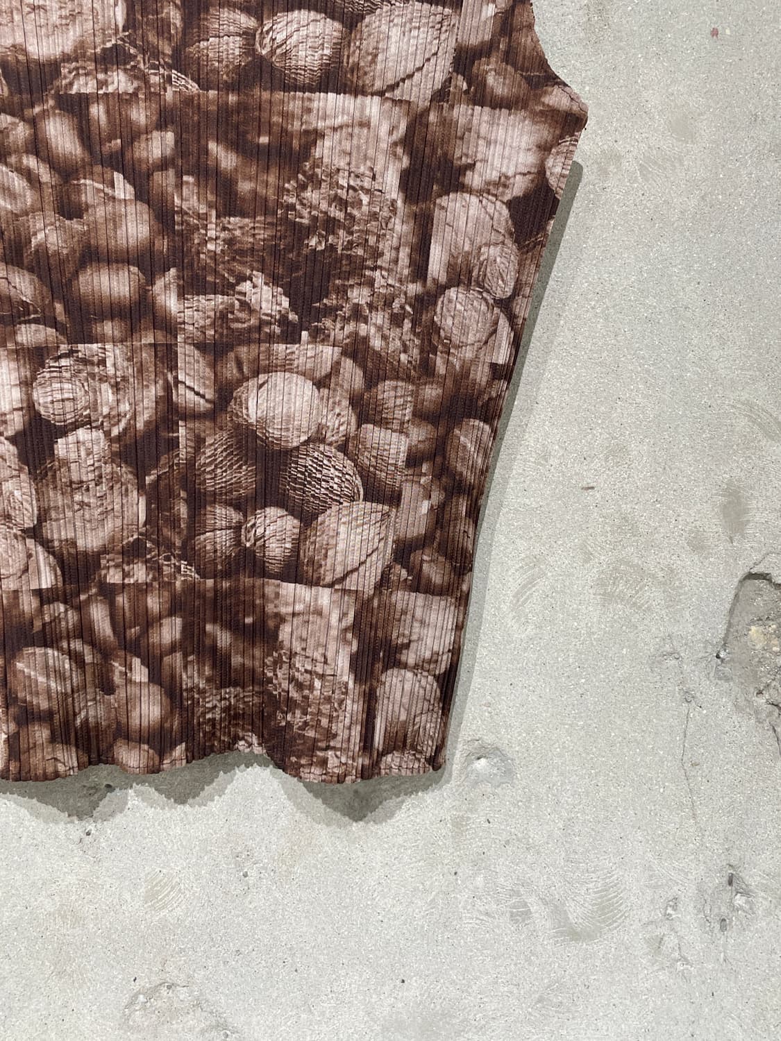 플리츠 플리즈 브라운 커피빈 슬리브리스 탑 상품이미지5