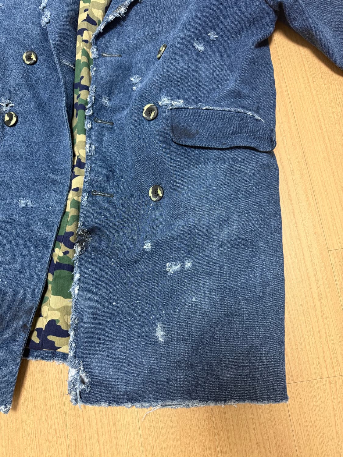 빈티지 데님 코트 상품이미지7