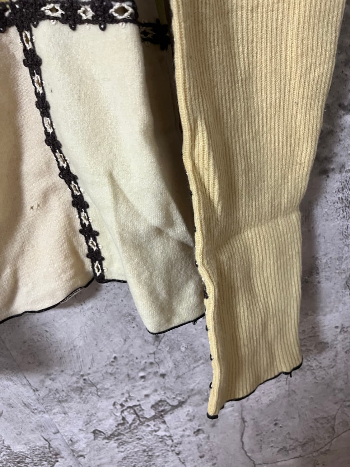 넘버나인 02AW “nowhere man"1of1 캐시미어 패치워크 니트 상품이미지6