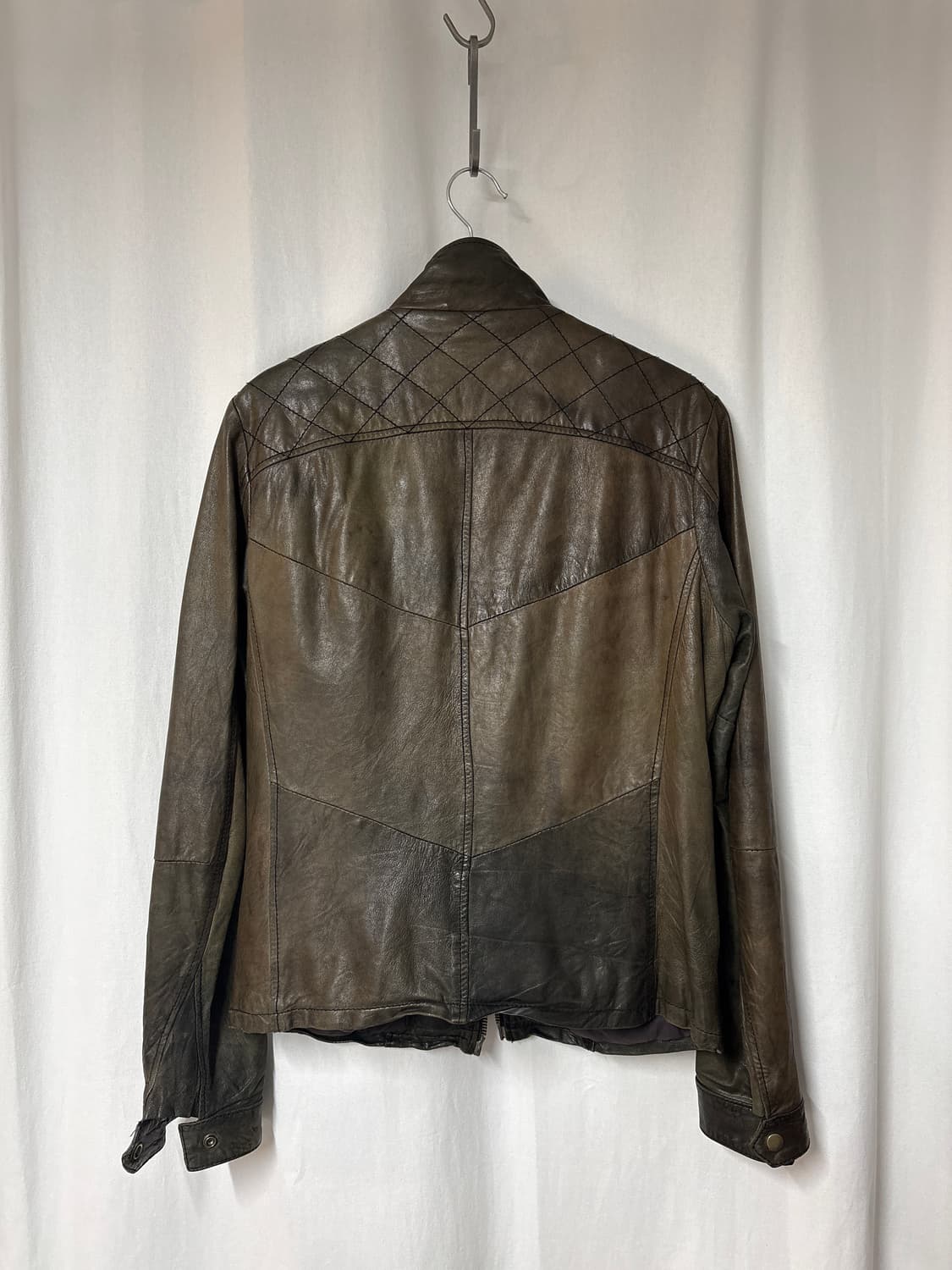 조르지오 브라토 11ss 워시드 레더 자켓 상품이미지2