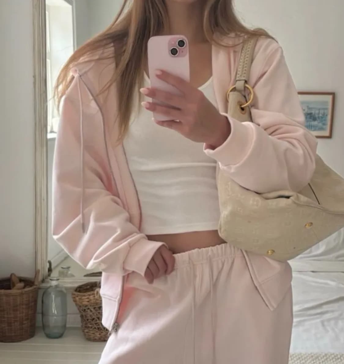 레이어 도매 핑크 후드집업  상품이미지1