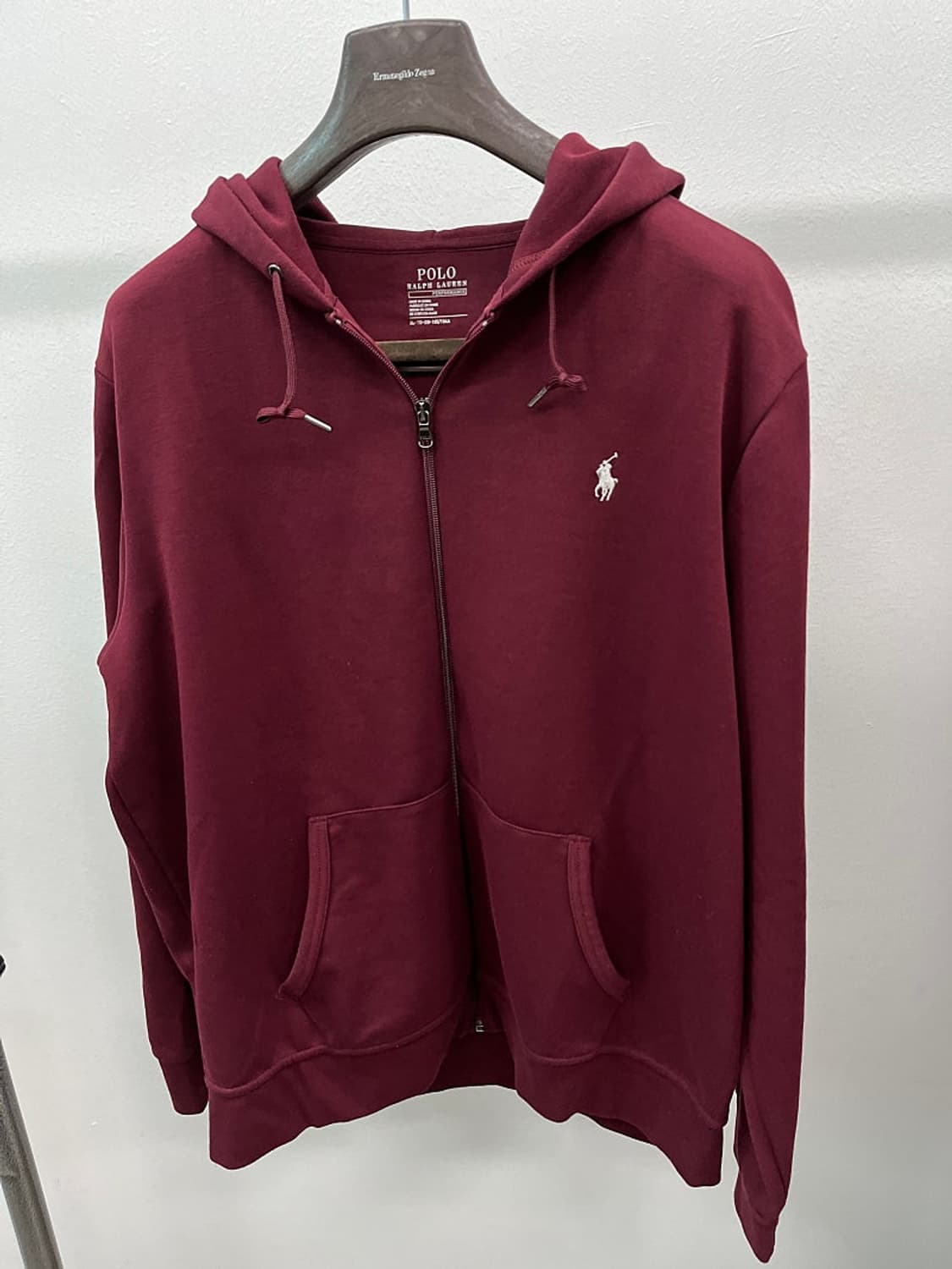 110) 폴로 버건디 후드집업  상품이미지3