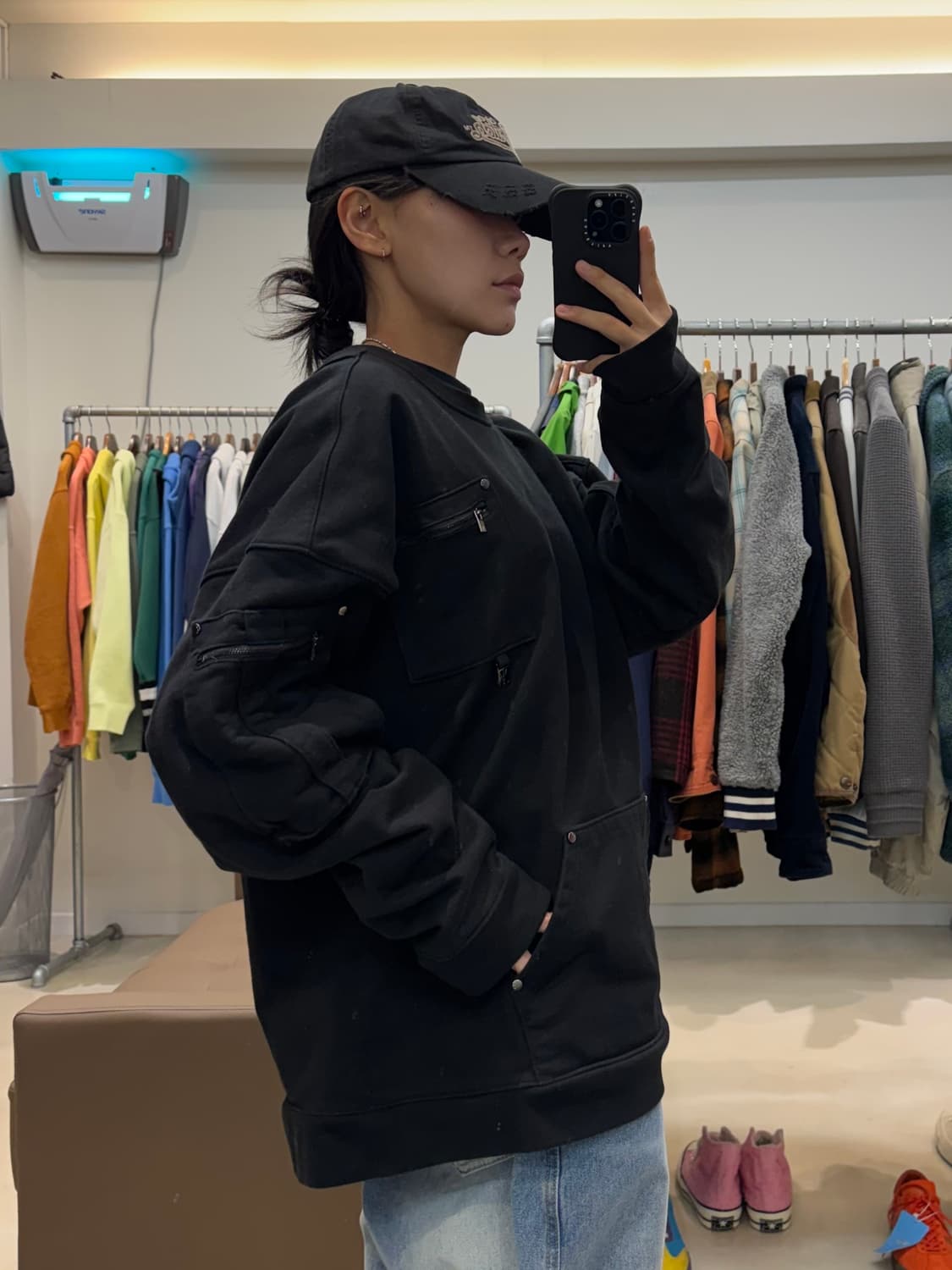 트리밍버드 멀티 포켓 맨투맨 상품이미지8