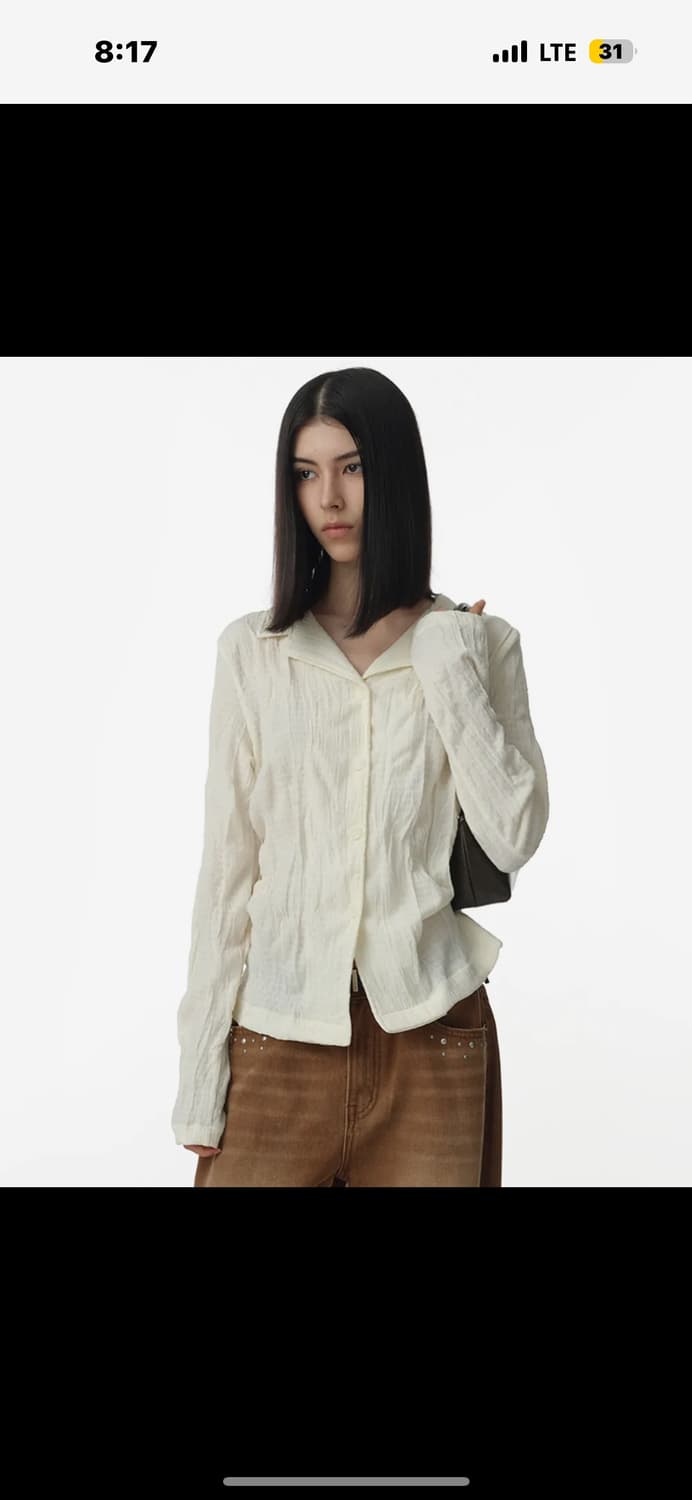 밀로 우먼 링클 저지 셔츠 상품이미지1