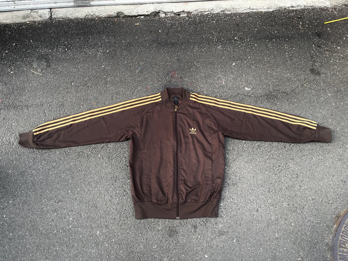 00s 아디다스 대대장 두쫀쿠 브라운 바람막이 올드스쿨 트랙자켓 L 상품이미지2
